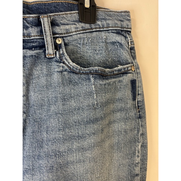 Silver Jeans Skirt Women's 10 Blue Frisco Pencil Distressed‎ Denim - Picture 3 of 10